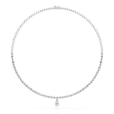 Baguette Cut Lab Created Diamond 3.53 CT Necklace